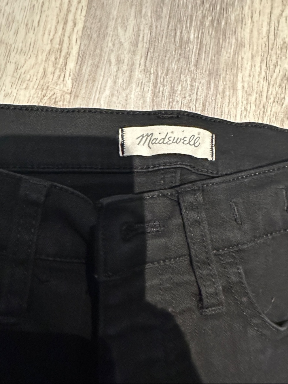 Madewell Black Jeans with Velvet Side Stripe - Picture 3 of 7